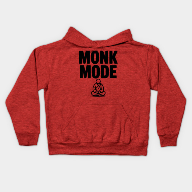 Monk Mode Kids Hoodie by Frank Ring