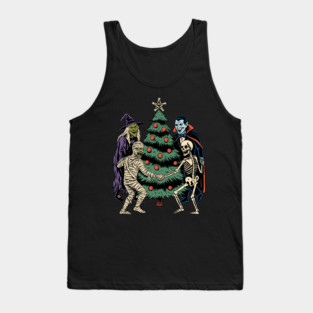 Monsters Christmas Tank Top