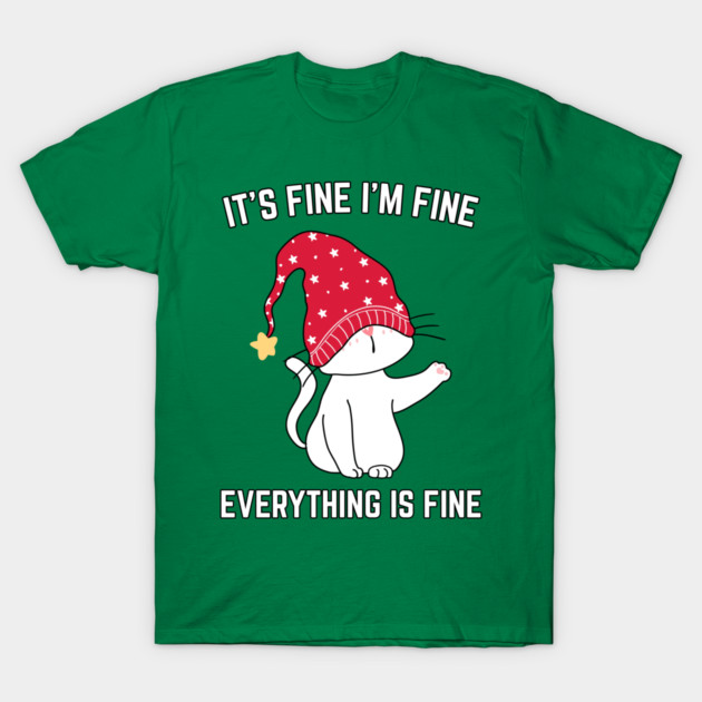 Christmas-Cat T-Shirt by Creatifly Graphic Tees