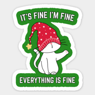 Christmas-Cat Sticker