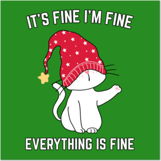 Christmas-Cat Posters and Art