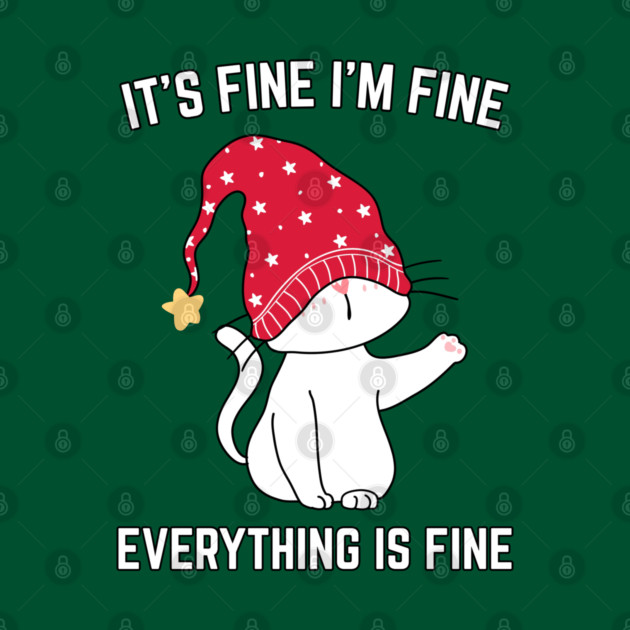 Christmas-Cat by Creatifly Graphic Tees