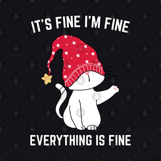 Christmas-Cat by Creatifly Graphic Tees