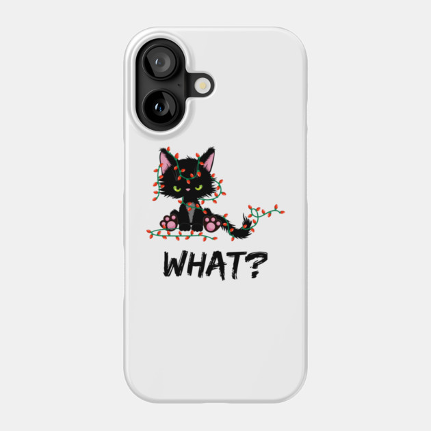 Christmas-Cat Phone Case by Creatifly Graphic Tees