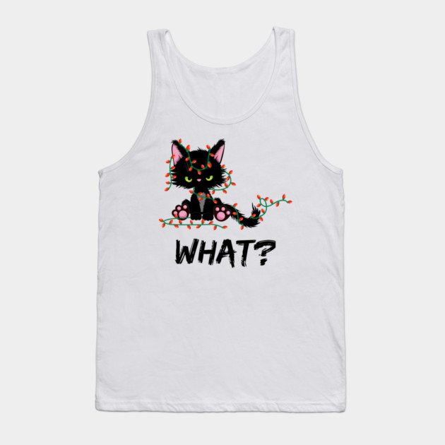 Christmas-Cat Tank Top by Creatifly Graphic Tees