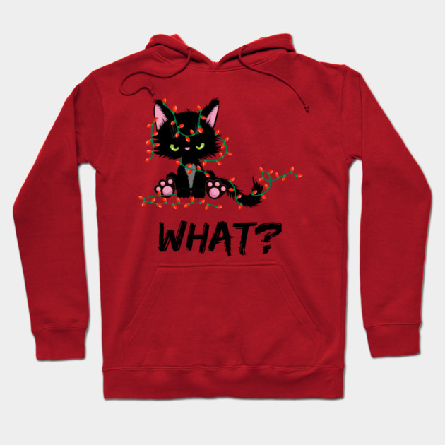 Christmas-Cat Hoodie by Creatifly Graphic Tees