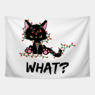 Christmas-Cat Tapestry