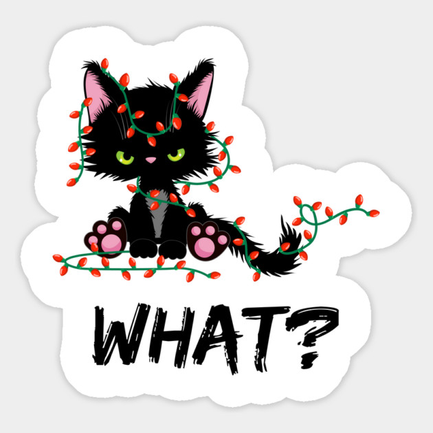 Christmas-Cat Magnet by Creatifly Graphic Tees