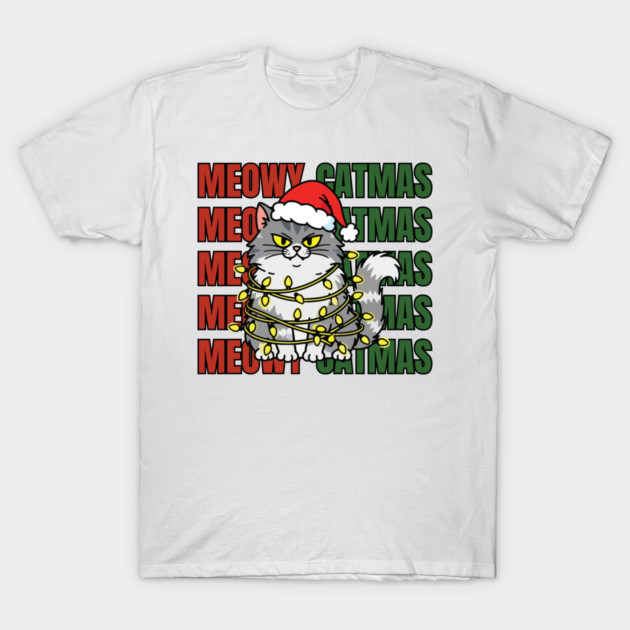 Christmas-Cat T-Shirt by Creatifly Graphic Tees