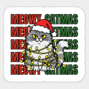 Christmas-Cat Sticker