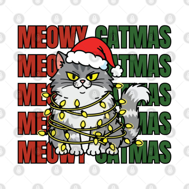 Christmas-Cat by Creatifly Graphic Tees