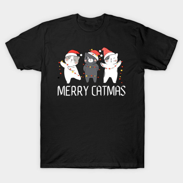 Christmas-Cat T-Shirt by Creatifly Graphic Tees