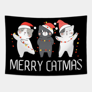 Christmas-Cat Tapestry