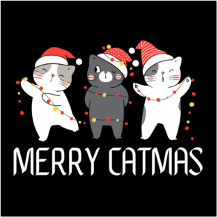 Christmas-Cat Posters and Art
