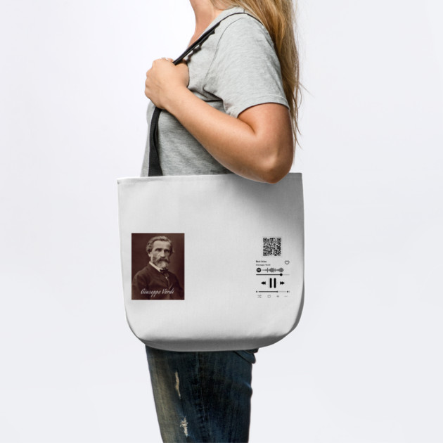 Giuseppe Verdi Portrait and Music Player Interface by Art2Wear