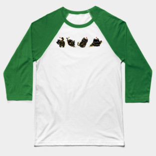 Christmas-Cat Baseball T-Shirt