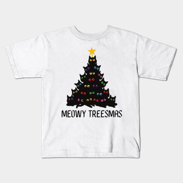Christmas-Cat Kids T-Shirt by Creatifly Graphic Tees