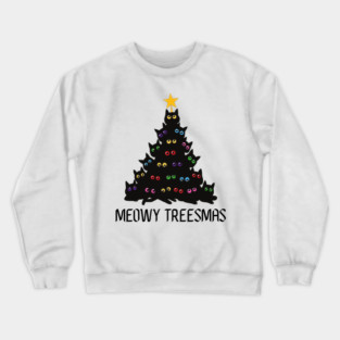 Christmas-Cat Crewneck Sweatshirt