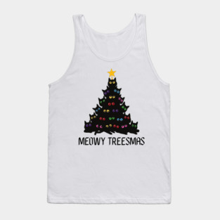 Christmas-Cat Tank Top