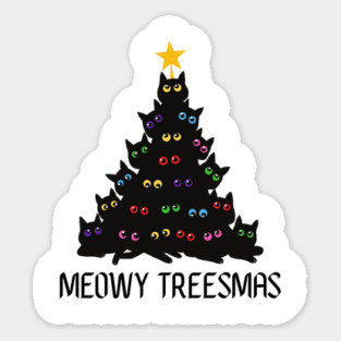 Christmas-Cat Sticker