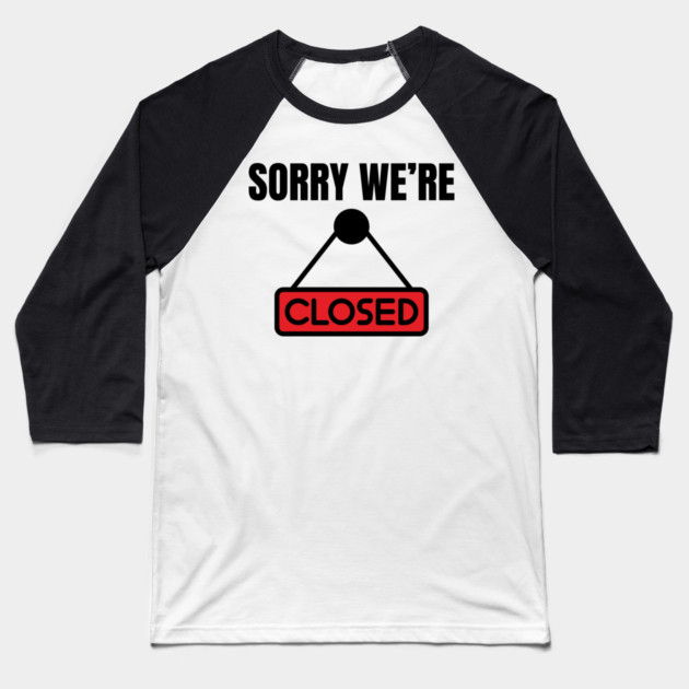 Government-Shutdown Baseball T-Shirt by Creatifly Graphic Tees