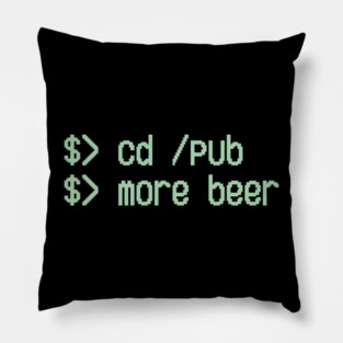 Cd / Pub More Beer Funny Nerd Beer Lover Pillow