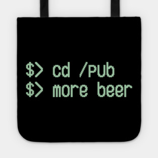 Cd / Pub More Beer Funny Nerd Beer Lover Tote