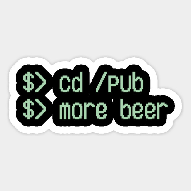 Cd / Pub More Beer Funny Nerd Beer Lover Magnet by Anticorporati