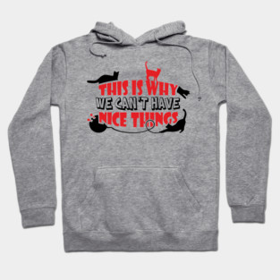 This Is Why We Can't Have Nice Things Naughty Cats Hoodie