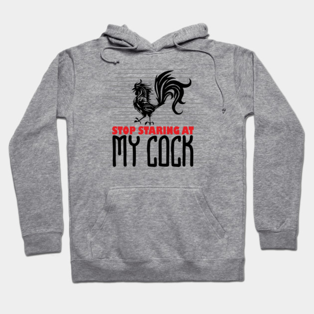 Strop Staring At My Cock Offensive Adult Humor Hoodie by Anticorporati