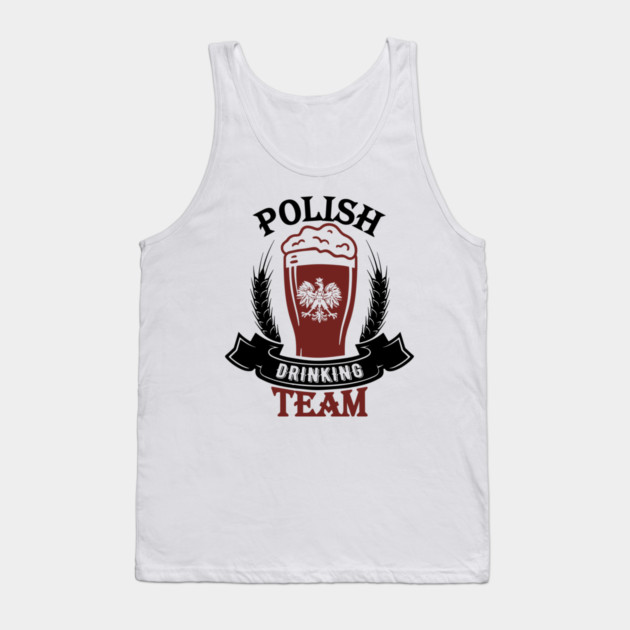 Polish Drinking Team Polska Pride Tank Top by Anticorporati