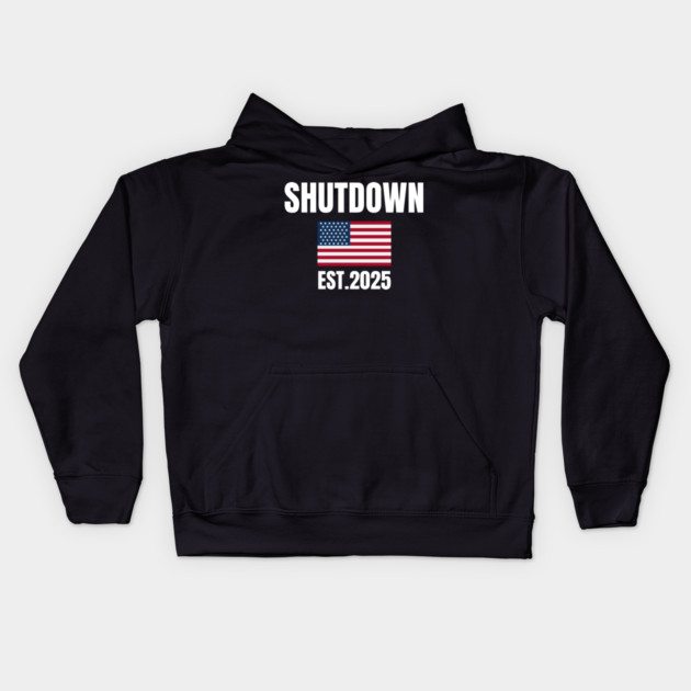 Government-Shutdown Kids Hoodie by Creatifly Graphic Tees