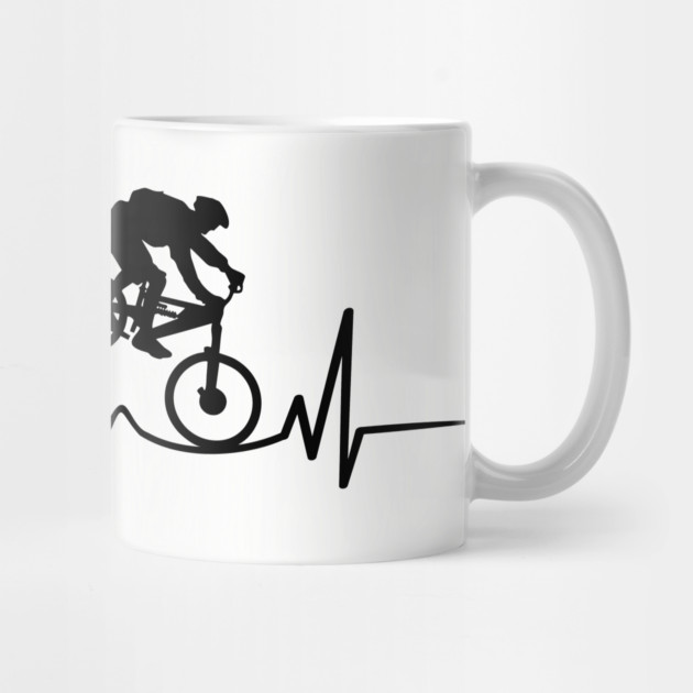 Mountain Bike Heartbeat Design for Cycling Lovers by Anticorporati