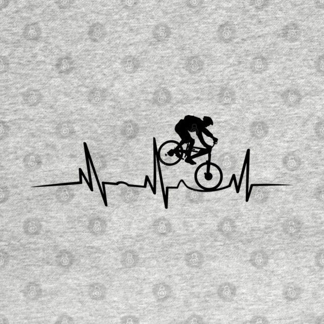 Mountain Bike Heartbeat Design for Cycling Lovers by Anticorporati