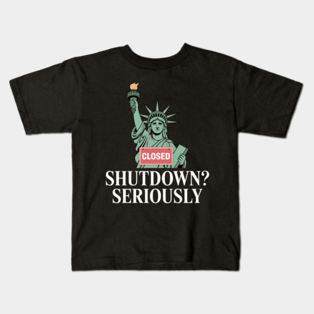 Government-Shutdown Kids T-Shirt by Creatifly Graphic Tees