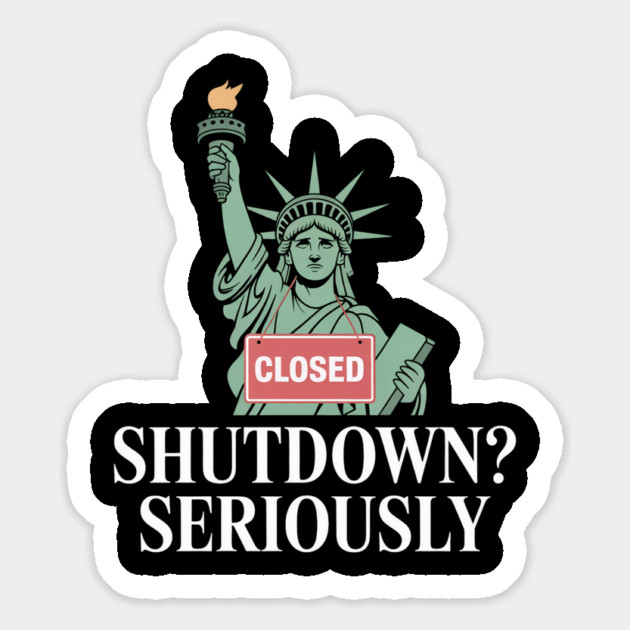Government-Shutdown Magnet by Creatifly Graphic Tees