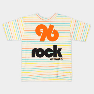 96 Rock Atlanta Hits Retro Defunct Radio Station Kids T-Shirt