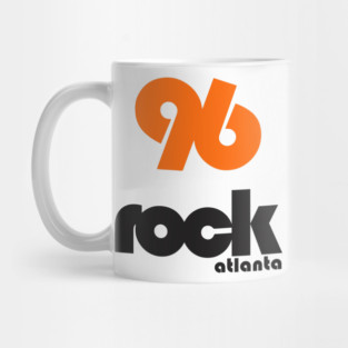 96 Rock Atlanta Hits Retro Defunct Radio Station Mug
