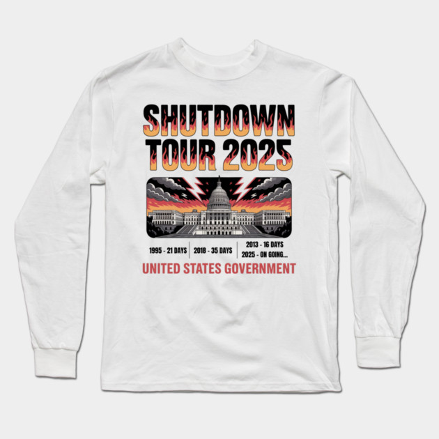 Government-Shutdown Long Sleeve T-Shirt by Creatifly Graphic Tees