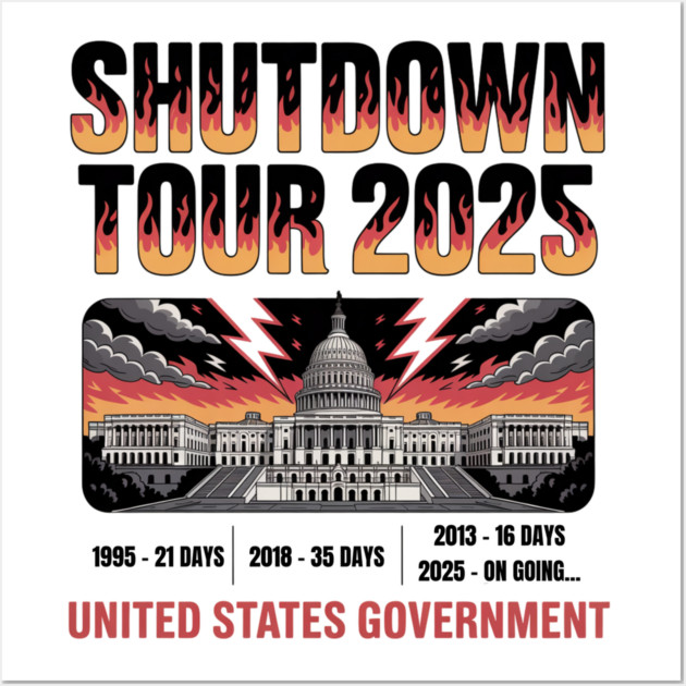 Government-Shutdown Wall Art by Creatifly Graphic Tees