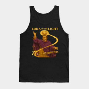 Luka of the Light – Divine Hoops Parody Vintage Basketball Art Tank Top