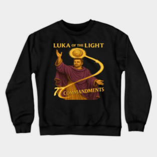 Luka of the Light – Divine Hoops Parody Vintage Basketball Art Crewneck Sweatshirt