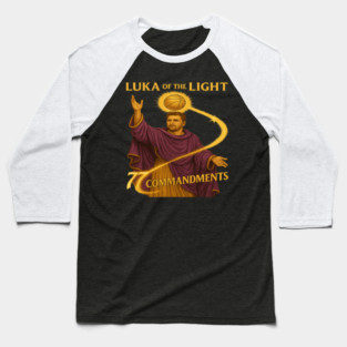 Luka of the Light – Divine Hoops Parody Vintage Basketball Art Baseball T-Shirt