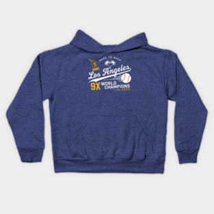 Dodgers Back To Back Champions LA Dodgers World Series 2025 Kids Hoodie