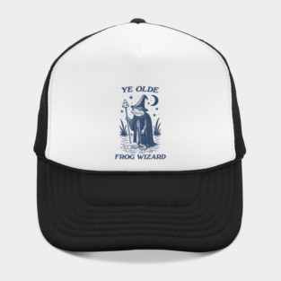 Ye Olde Frog wizard, unisex t shirt, Medieval frog wizard tshirt,, Fantasy frogs old timey t-shirt, Adventurer gifts, funny autism meme t shirt, weirdcore tees, Vintage Hat