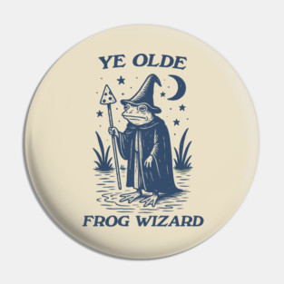 Ye Olde Frog wizard, unisex t shirt, Medieval frog wizard tshirt,, Fantasy frogs old timey t-shirt, Adventurer gifts, funny autism meme t shirt, weirdcore tees, Vintage Pin
