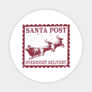 Santa Post Overnight Magnet