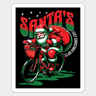 Santa's Fast Christmas Gifts Sticker
