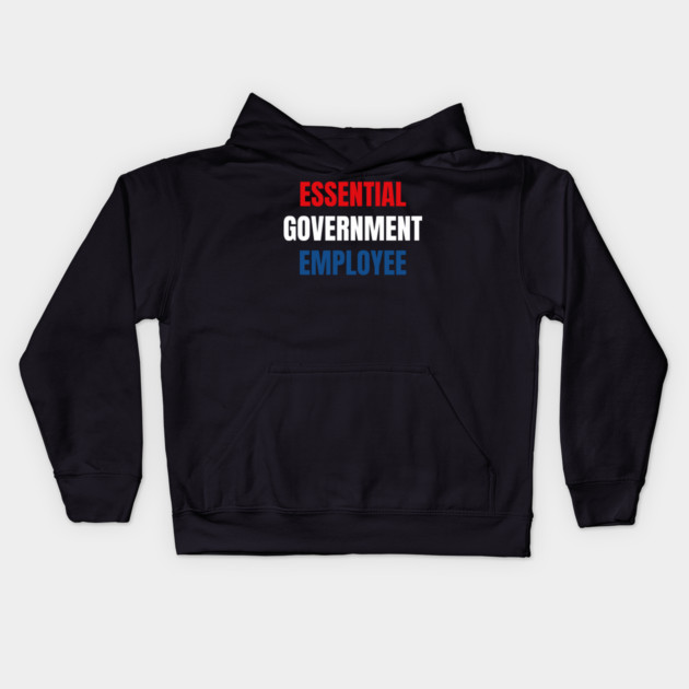 Government-Shutdown Kids Hoodie by Creatifly Graphic Tees