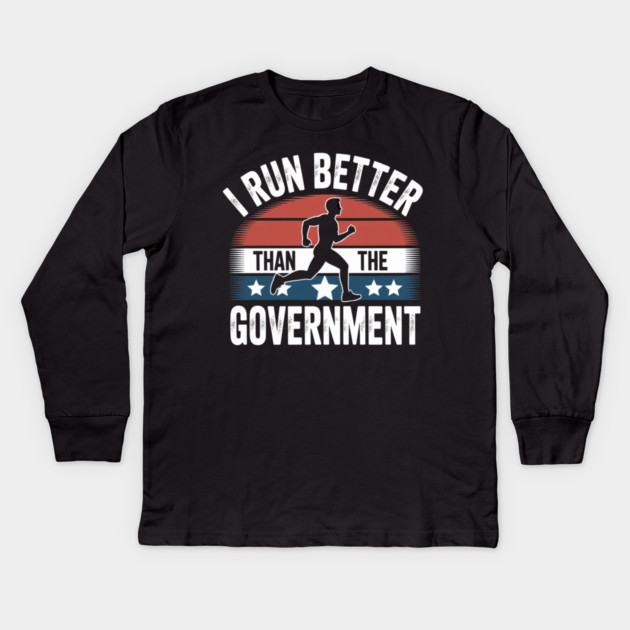 Government-Shutdown Kids Long Sleeve T-Shirt by Creatifly Graphic Tees